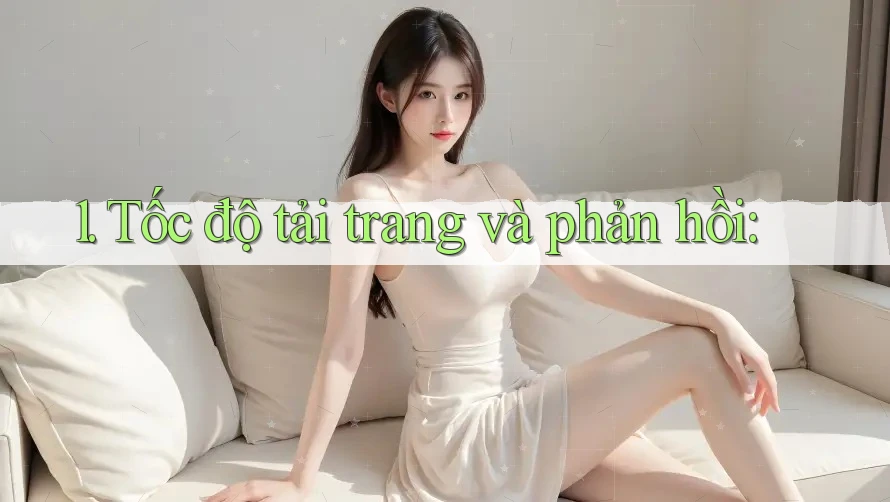 1. Tốc độ tải trang và phản hồi: 1. Tốc độ tải trang và phản hồi: