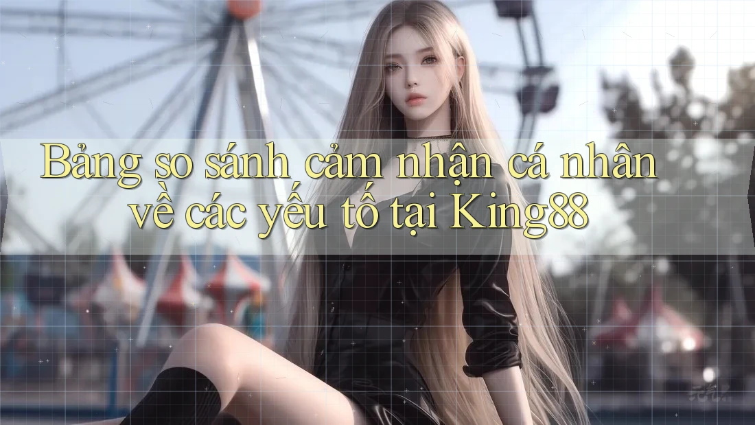 Bảng so sánh cảm nhận cá nhân về các yếu tố tại King88 Bảng so sánh cảm nhận cá nhân về các yếu tố tại King88
