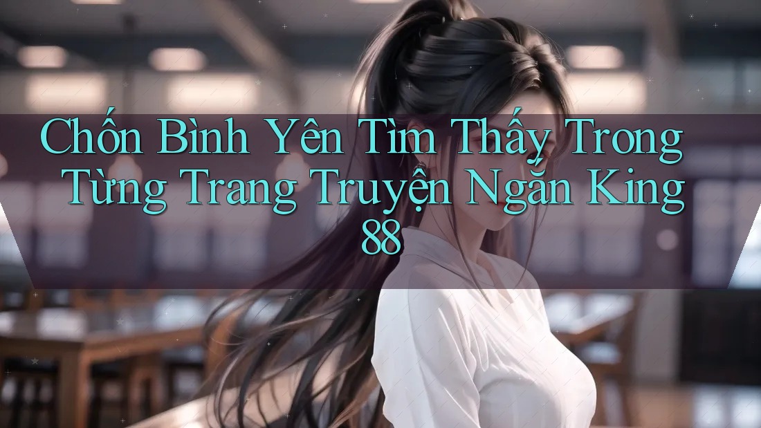 Chốn Bình Yên Tìm Thấy Trong Từng Trang Truyện Ngắn King88 Chốn Bình Yên Tìm Thấy Trong Từng Trang Truyện Ngắn King88