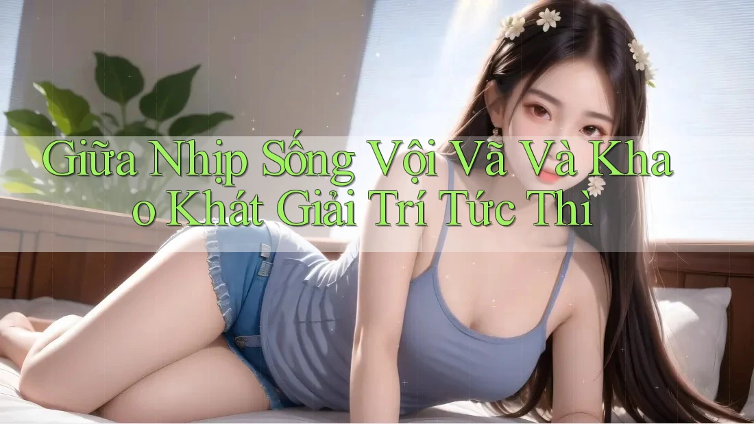 Giữa Nhịp Sống Vội Vã Và Khao Khát Giải Trí Tức Thì Giữa Nhịp Sống Vội Vã Và Khao Khát Giải Trí Tức Thì