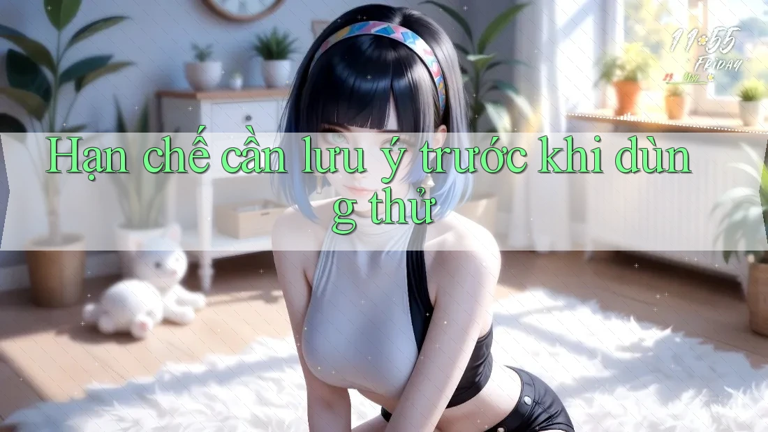 Hạn chế cần lưu ý trước khi dùng thử Hạn chế cần lưu ý trước khi dùng thử
