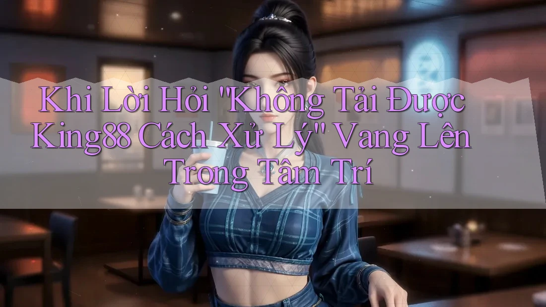 Khi Lời Hỏi “Không Tải Được King88 Cách Xử Lý” Vang Lên Trong Tâm Trí Khi Lời Hỏi “Không Tải Được King88 Cách Xử Lý” Vang Lên Trong Tâm Trí