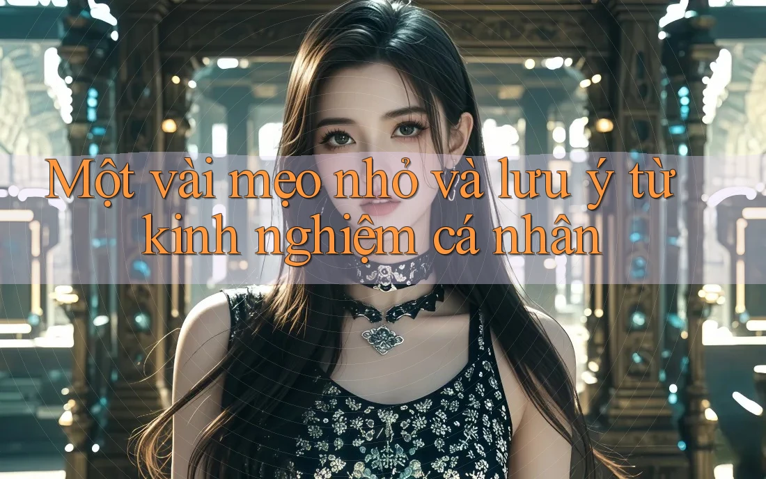 Một vài mẹo nhỏ và lưu ý từ kinh nghiệm cá nhân Một vài mẹo nhỏ và lưu ý từ kinh nghiệm cá nhân