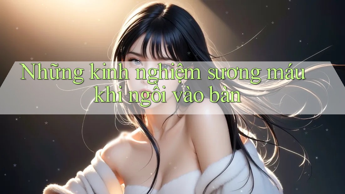 Những kinh nghiệm sương máu khi ngồi vào bàn Những kinh nghiệm sương máu khi ngồi vào bàn