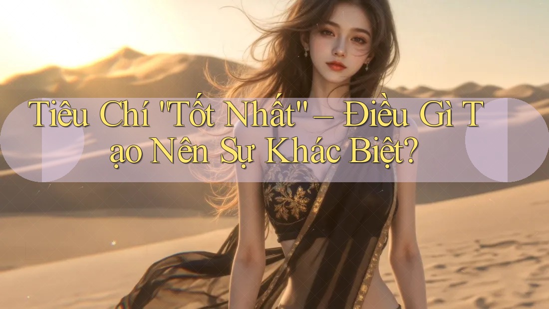 Tiêu Chí “Tốt Nhất” – Điều Gì Tạo Nên Sự Khác Biệt? Tiêu Chí “Tốt Nhất” – Điều Gì Tạo Nên Sự Khác Biệt?