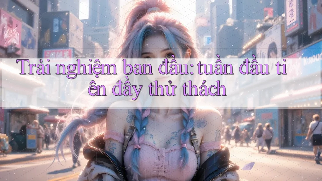 Trải nghiệm ban đầu: tuần đầu tiên đầy thử thách Trải nghiệm ban đầu: tuần đầu tiên đầy thử thách