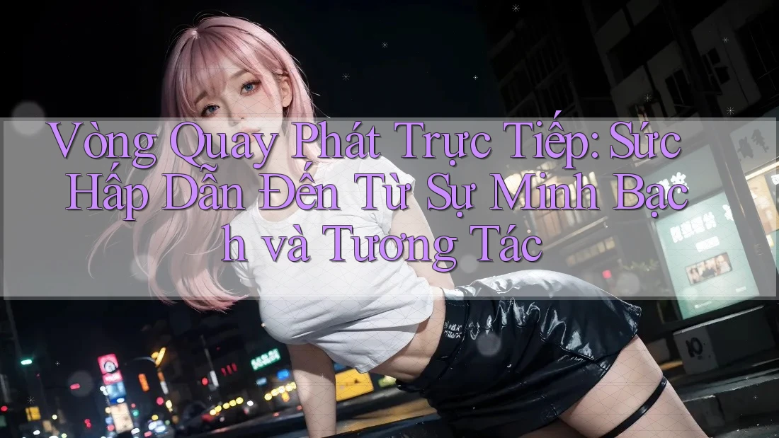 Vòng Quay Phát Trực Tiếp: Sức Hấp Dẫn Đến Từ Sự Minh Bạch và Tương Tác Vòng Quay Phát Trực Tiếp: Sức Hấp Dẫn Đến Từ Sự Minh Bạch và Tương Tác